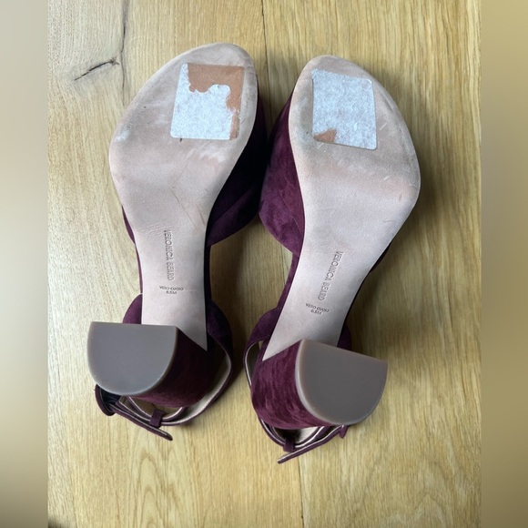 Veronica Beard Suede Magda Platform heels in Merlot - Picture 11 of 13
